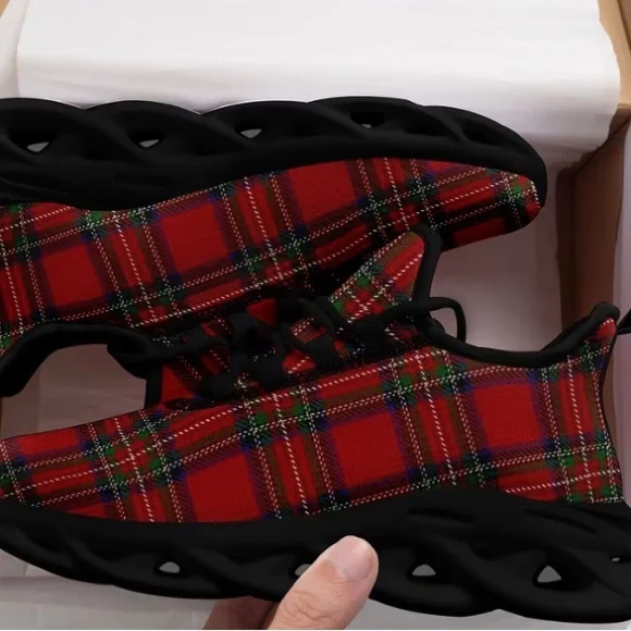 Scottish Tartan Running Shoes - Picture 6 of 8